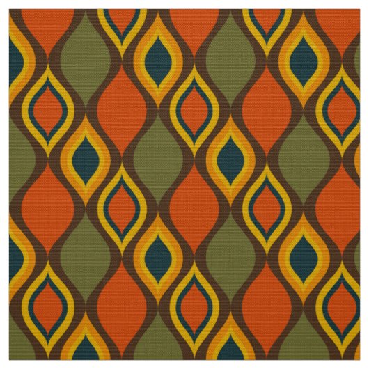 60er 70er Retro-Mod-Stoff Stoff (Muster)