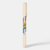 60er 70er Retro Streifen Case-Mate iPhone Hülle (Rückseite / Rechts)