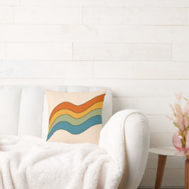 60er 70er Retro Streifen Kissen