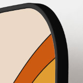 60er 70er Retro Streifen Pickleball Schläger (Linke Seite)