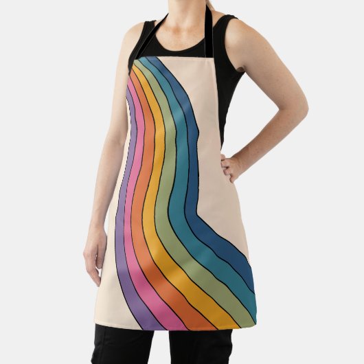 60er 70er Retro Streifen Schürze (InSitu)