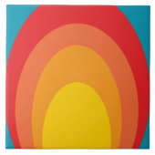 60er 70er Retromuster Keramik Fliese (Vorderseite)