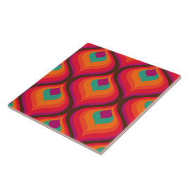 60er 70er Retromuster Keramik Fliese