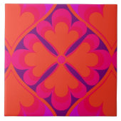 60er 70er Retromuster Keramik Fliese (Vorderseite)