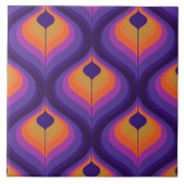 60er 70er Retromuster Keramik Fliese (Vorderseite)