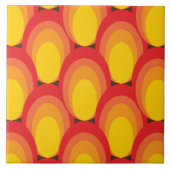 60er 70er Retromuster Keramik Fliese (Vorderseite)