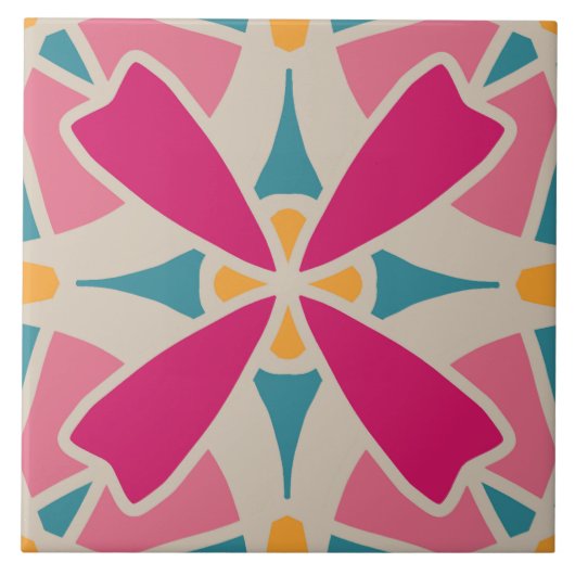 60er 70er Retromuster Keramik Fliesen (Vorderseite)