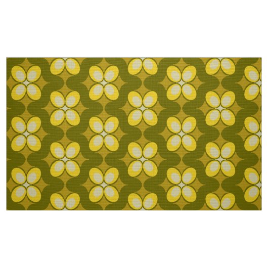 60er 70er Retromuster Stoff (Fat Quarter (45,7 x 55,9 cm))
