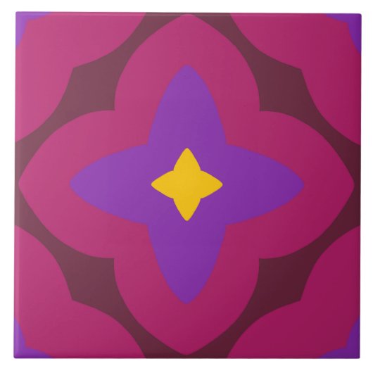 60er 70er Retroziegel Fliese (Vorderseite)