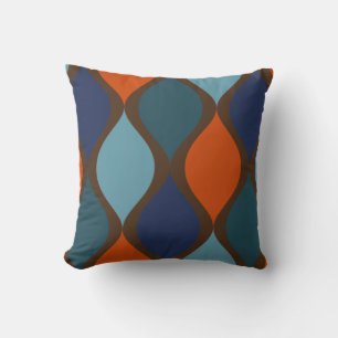 60er 70er Stil Retro Mod Vintag Print Decke Kissen