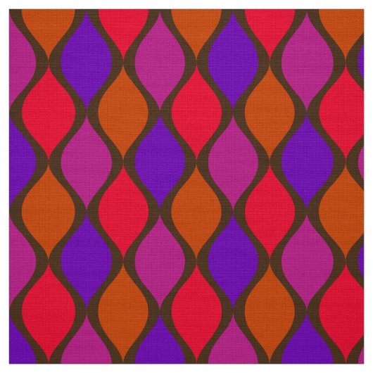 60er 70er Super Retro Farbpalette Stoff (Muster)