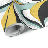 60er 70er Vibe Retro Wirbel Abstrakt Pat#3 ID1069 Geschenkpapier (Rolleneckpunkt)