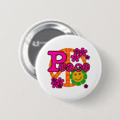 60er Art-Frieden Button (Vorne & Hinten)