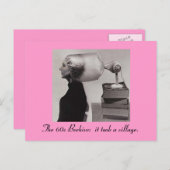 60er Beehive Hairdo Postcard Postkarte (Vorne/Hinten)