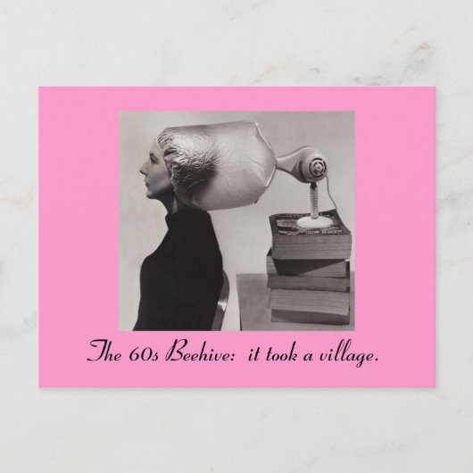 60er Beehive Hairdo Postcard Postkarte (Vorderseite)