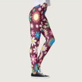 60er Blume Muster Leggings (Rechts)