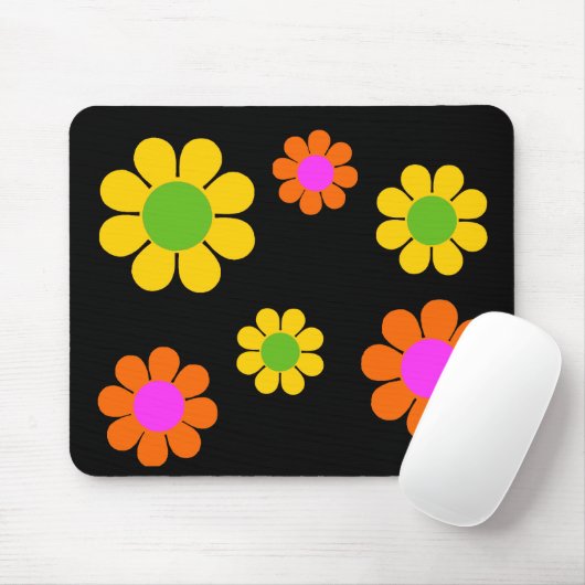 60er Blume Power Mousepad (Mit Mouse)