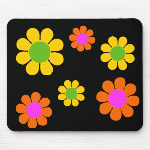 60er Blume Power Mousepad