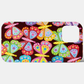 60er Butterfly iPhone | Butterfly iPhone Case-Mate Hülle (Rückseite (Horizontal))