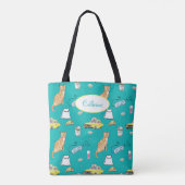 60er Cocktail Party Tiara Glam Personalisiert Retr Tasche (Rückseite)