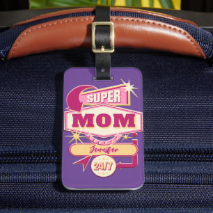60er Diner Style Super Mama Diner Sign Gepäckanhänger