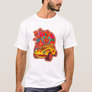 60er Flower Power T-Shirt