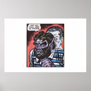 60er Golden Age Horror Comicen   beängstigendes Re Poster