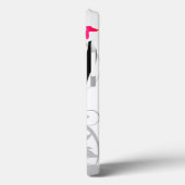 60er Hippie Flower Girl Silhouette Case-Mate iPhone Hülle (Rückseite / Links)