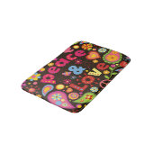 60er Hippie Hippy Peace and Liebe Bath mat Badematte (Schrägansicht)