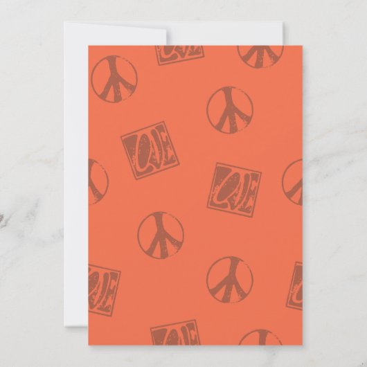 60er Hippie Party Einladung (Rückseite)