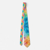 60er Hippie Tie Dye Retro Krawatte (Rückseite)