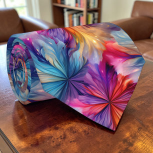 60er Hippie Tie Dye Retro Krawatte