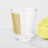 60er-Jahre Papiermuster Schnapsglas (Rechts)