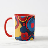 60er Mod Abstrakt Tasse (Links)
