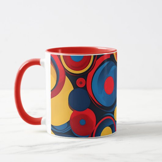 60er Mod Abstrakt Tasse (Links)