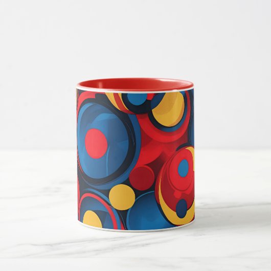 60er Mod Abstrakt Tasse (Zentrum)