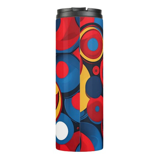 60er Mod Abstrakt Thermosbecher (Rückseite)