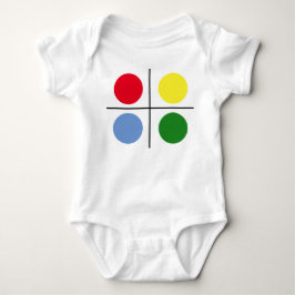 60er Mod Colorful Circles Baby Strampler