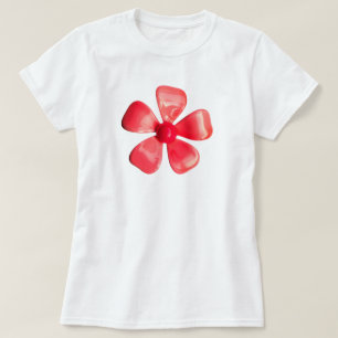 60er MOD Hippie Pink Daisy Blume - Trendy Fashion T-Shirt