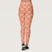 60er Mod Orange Leggings (Rückseite)