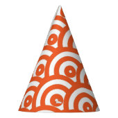 60er Mod Orange Partyhütchen (Links)