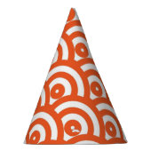 60er Mod Orange Partyhütchen (Rechts)