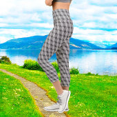 60er Mono Gemustert Capri Leggings