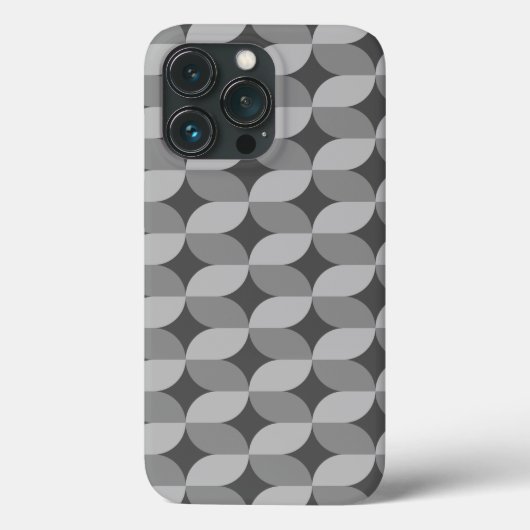 60er Mono Gemustert Case-Mate iPhone Hülle (Rückseite)