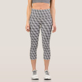 60er Mono gemusterte Capri Leggings (Vorderseite)