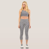 60er Mono gemusterte Capri Leggings (Vorderseite)