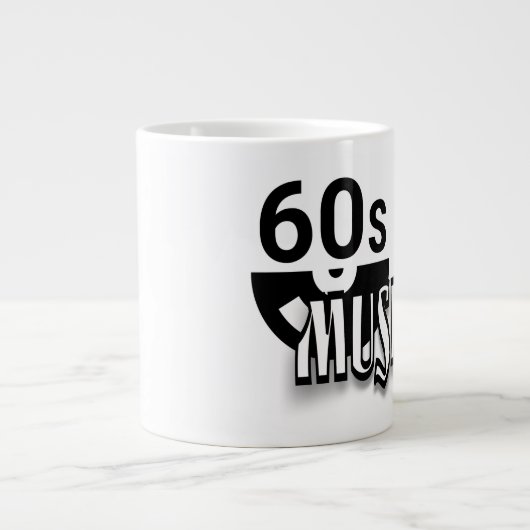 60er Music - Jumbo-Tasse (Vorderseite)