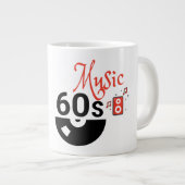 60er Music - Jumbo-Tasse (Vorderseite Rechts)