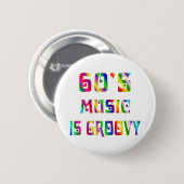 60er Musik Button (Vorne & Hinten)