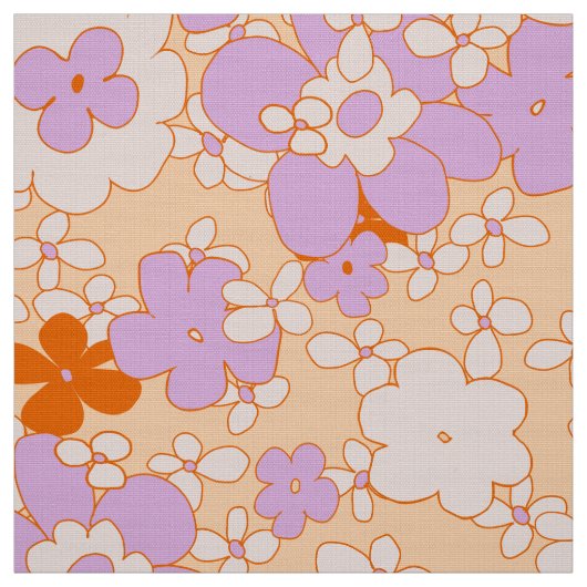 60er nahtlose Blume Muster sehr Retro! Stoff (Muster)